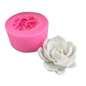 3D Succulent Flower Shape Silicone Mold For Cake Decoration Handmade Soap Candle Plaster DIY Baking Tools Craft Mold