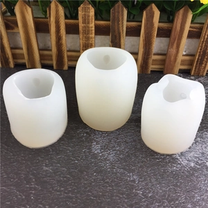 3D cylindrical silicone molds in three sizes for DIY candles and mousse cake crafting