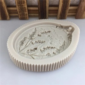 DIY silicone mold for wheat ear shaped aromatherapy plaster and mousse pendants