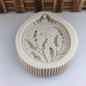 Silicone mold for DIY lavender flower wheat ear plaster pendants and clay crafts