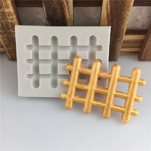 Fence Shape Silicone Fondant Cake Mold Chocolate Sugarcraft Grid Mold DIY Baking Decorating Tool Manual Soap Clay Craft