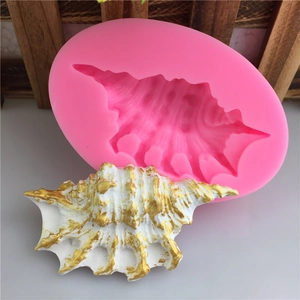 Silicone Conch Seashell Fondant Mold 3D Chocolate Cake Decorating Tool DIY Baking Sugar Craft Mold Handmade Soap Making Tray