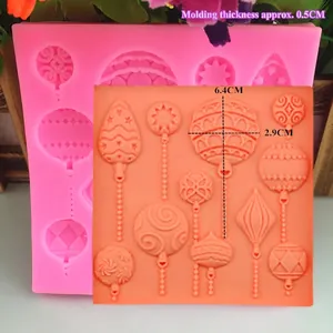 Silikonform für Weihnachtskugeln mit 0,5cm Dicke für DIY-Kuchen und Handwerk