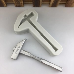 Creative Hammer Shape Silicone Mold For Chocolate Candy Baking Fondant Cake Decorating Flexible Resin Plaster DIY Mold Tool