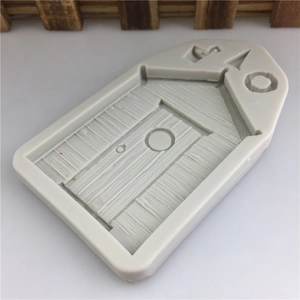 Moule en silicone détaillé de cabane féerique pour décoration de gâteau et résine