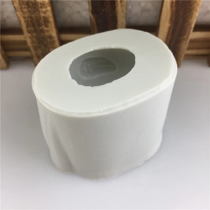 3D cat paw silicone mold for handmade soap and candle making with flexible white finish