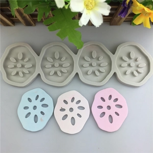 Lotus Root Slice Silicone Mold Grey For Cake Chocolate Fondant DIY Resin Clay Crafting Baking Tool Kitchen Bakeware