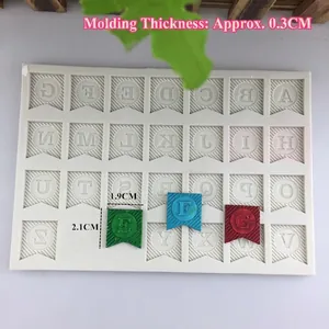 Moule en silicone alphabet pour fondant et chocolat avec 26 lettres pour pâtisserie maison