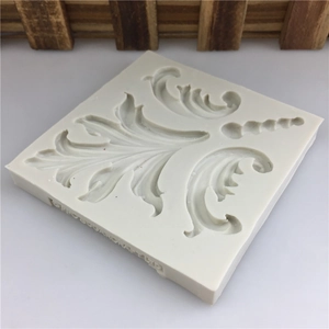 European style scroll pattern silicone mold for fondant cake decorating and baking crafts