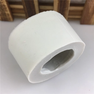 Stampo cilindrico in silicone bianco per saponi e candele rose 3D con ritaglio ovale