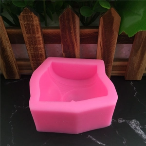 Pink silicone mold for handmade soap and baking with sexy buttock shape design