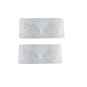 Translucent wing-shaped silicone molds for DIY fondant and cake decorating set of two
