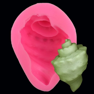 3D Sea Conch Shell Silicone Mold For Cake Decorating Fondant Baking Chocolate Ice Cream Resin DIY Handmade Pink Craft Tool