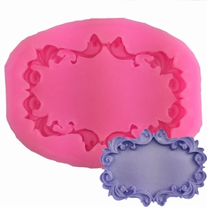 Baroque Style Silicone Lace Mold Round Relief Border Fondant Cake Decorating Tool Chocolate Craft DIY Baking Supplies Sugarcraft Mold