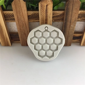 3D honeycomb silicone mold with 12 cavities for soap making and DIY resin crafts