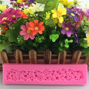 Pink honeycomb texture silicone mold for cake decorating and DIY fondant baking