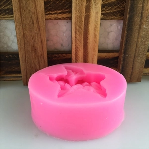 Rosa Silikonform mit Engel-Design für handgemachte Seife und Kuchendekoration