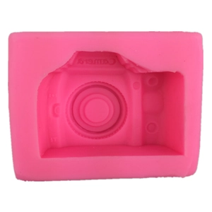 Retro Camera Shaped Silicone Mold Pink SLR Camera Fondant Cake Mold For Chocolate Clay Soap DIY Baking Tool Kitchen Supply