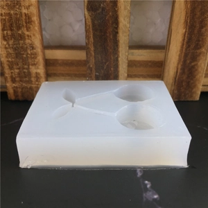 Translucent cherry silicone mold for handmade fondant cake and DIY resin crafts