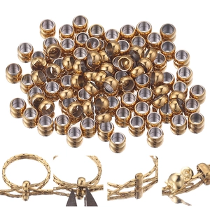 Stainless Steel Crimp Beads Round Positioning Tube Spacer Beads For DIY Necklace Bracelet Making Handmade Jewelry Accessories