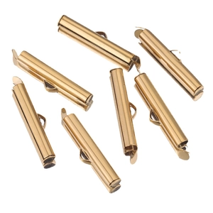 Gouden roestvrijstalen schuifsluitingen voor het maken van DIY kralen sieraden sets