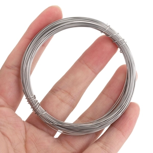 10-meter roll of fine silver stainless steel wire for DIY handmade jewelry and beading