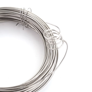 Detail of 10m roll polished silver stainless steel wire for DIY jewelry making and beading