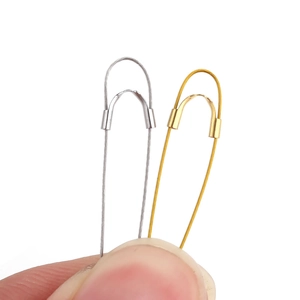 U-shape stainless steel wire protectors in gold and silver finish for DIY jewelry making