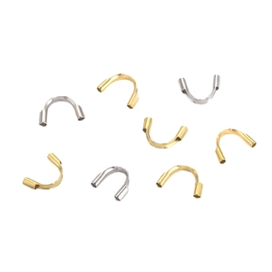 U-shaped stainless steel wire guardians in gold and silver for DIY jewelry making