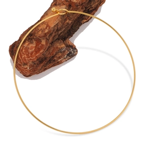 Collana Girocollo Minimalista in Acciaio Inossidabile per Donna Accessori Gioielli Fai-da-te Tono Oro Argento Chiusura a Sfera Torque in Metallo Anello da Collo