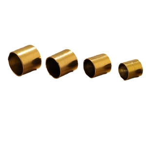 Polished gold stainless steel cord end caps for DIY jewelry making and necklace connectors