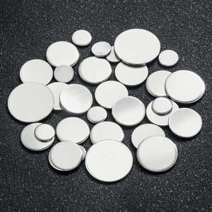 Pendentifs ronds vierges en acier inoxydable poli pour la création de bijoux DIY