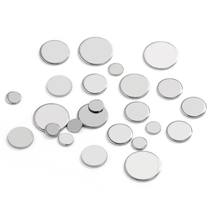Pendentifs ronds en acier inoxydable poli en plusieurs tailles pour bijoux DIY