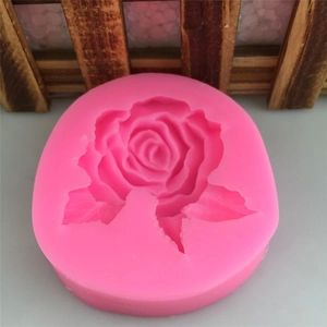 Rosa Rosenblüten Silikonform für Tortendekoration und DIY handgemachte Seifenkunst