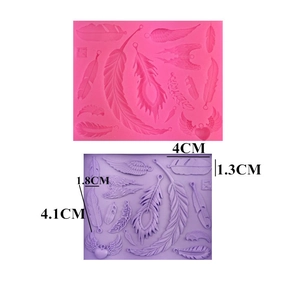 Silicone feather wing heart mold for fondant cake and chocolate DIY handmade tools