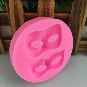 Stampo in silicone rosa con scanalature a forma di foglia per decorazione di torte e DIY