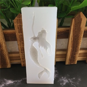 Stampo in silicone a sirena per sapone artigianale, cioccolato e decorazioni torte