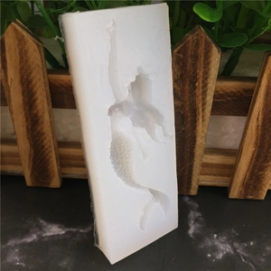 Stampo in silicone a forma di sirena per decorazione torte e sapone fai-da-te