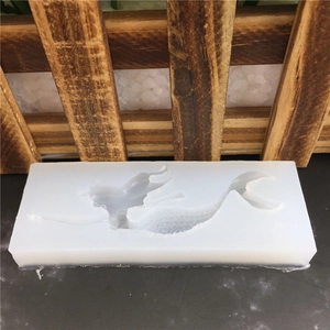 Stampo in silicone traslucido a forma di sirena per torte fondente e cioccolato