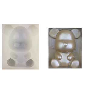 3D Mini Cute Bear Silicone Mold DIY Handmade Resin Epoxy Crafting Tool For Fondant Chocolate Cake Topper Decoration Soap Candle Making