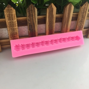 Rosa Silikonform mit Wellenmuschel-Textur für DIY Fondant-Kuchendekoration