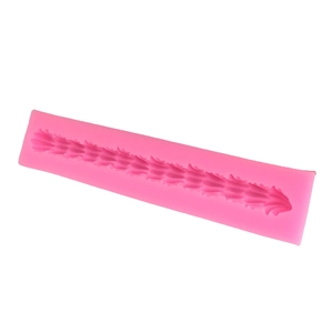 Rosa Silikonform mit Blattmuster für die DIY-Fondant-Kuchendekoration