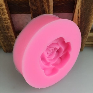 Moule en silicone rose en forme de rose pour décoration de gâteau et loisirs créatifs