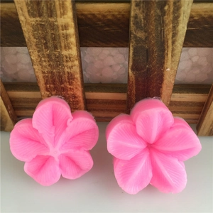 Stereo 3D plum blossom silicone mold for fondant cake decoration and handmade soap crafting