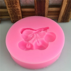 Pink silicone cherry blossom fondant mold for baking and creative cake decorating