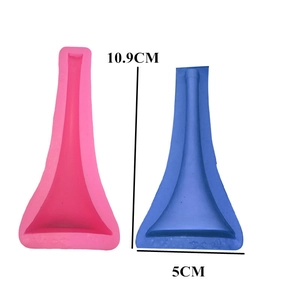 3D high heel silicone mold for DIY fondant and cake decorating in pink and blue colors
