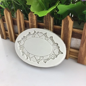 Moule en silicone en forme de miroir coeur pour décoration de gâteau et loisirs créatifs