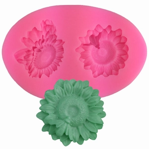 Sunflower Silicone Fondant Mold DIY Daisy Shape Cake Decorating Tools For Baking Chocolate Soap Resin Handmade Crafting Pink