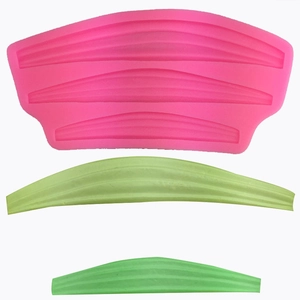 Stampo per Torte in Silicone con Bordo in Pizzo a Nastro Motivo a Onde Strumento Decorativo per Matrimonio Compleanno Fai da Te