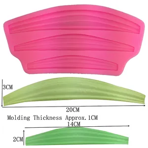 Stampo in silicone per bordi torta a nastro con spessore di modellazione di circa 1 cm